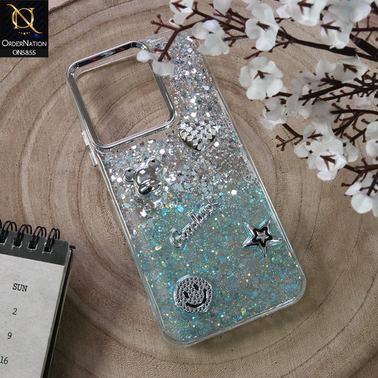 Xiaomi Poco C85 4G Cover - Design1 - New Cool 3D Goodluck Trendy Dual Sides Glitter Shiny Case (Glitter Doesn`t Move)