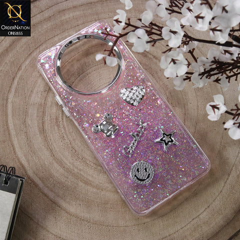 Xiaomi Poco C61 Cover - Design5 - New Cool 3D Goodluck Trendy Dual Sides Glitter Shiny Case (Glitter Doesn`t Move)