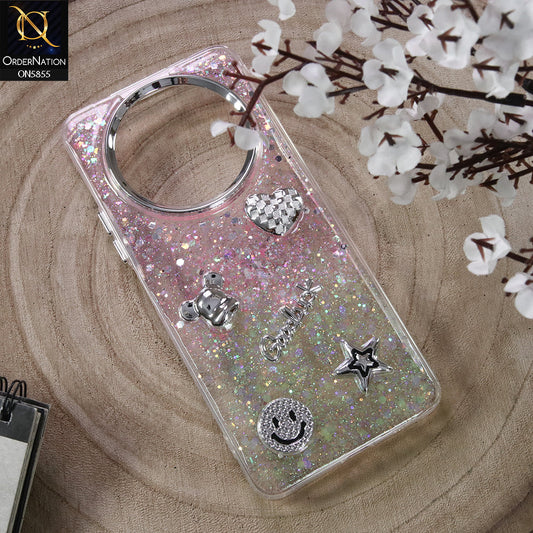Xiaomi Redmi A3x Cover - Design6 - New Cool 3D Goodluck Trendy Dual Sides Glitter Shiny Case (Glitter Doesn`t Move)