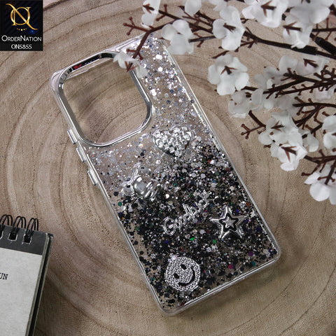 Xiaomi Redmi Note 13 Pro 4G Cover - Design4 - New Cool 3D Goodluck Trendy Dual Sides Glitter Shiny Case (Glitter Doesn`t Move)