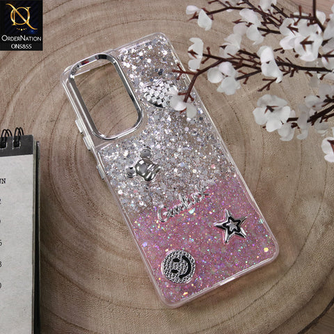 Tecno Spark 40 Pro Cover - Design7 - New Cool 3D Goodluck Trendy Dual Sides Glitter Shiny Case (Glitter Doesn`t Move)