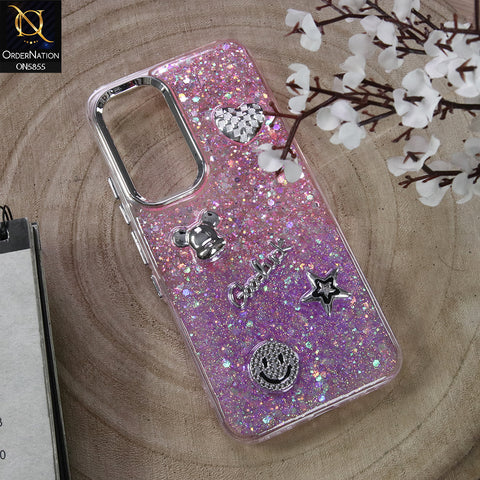 Vivo Y19 Cover - Design5 - New Cool 3D Goodluck Trendy Dual Sides Glitter Shiny Case (Glitter Doesn`t Move)