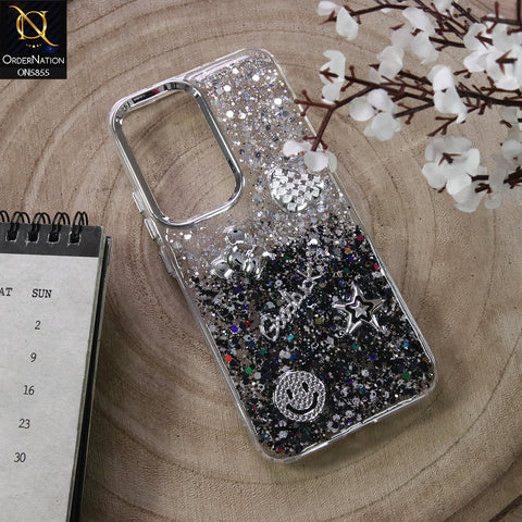 Tecno Spark 40 Pro Plus Cover - Design4 - New Cool 3D Goodluck Trendy Dual Sides Glitter Shiny Case (Glitter Doesn`t Move)