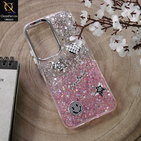 Tecno Spark 40 Pro Plus Cover - Design7 - New Cool 3D Goodluck Trendy Dual Sides Glitter Shiny Case (Glitter Doesn`t Move)