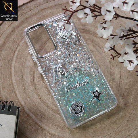Samsung Galaxy A23 5G Cover - Design1 - New Cool 3D Goodluck Trendy Dual Sides Glitter Shiny Case (Glitter Doesn`t Move)