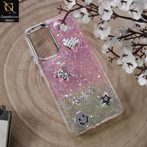 Samsung Galaxy A23 5G Cover - Design6 - New Cool 3D Goodluck Trendy Dual Sides Glitter Shiny Case (Glitter Doesn`t Move)