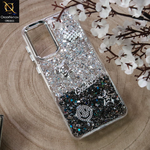 Samsung Galaxy A32 Cover - Design4 - New Cool 3D Goodluck Trendy Dual Sides Glitter Shiny Case (Glitter Doesn`t Move)