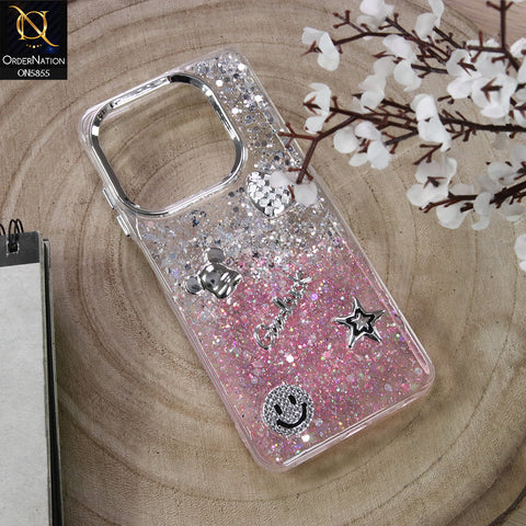 Tecno Spark 10 Cover - Design7 - New Cool 3D Goodluck Trendy Dual Sides Glitter Shiny Case (Glitter Doesn`t Move)