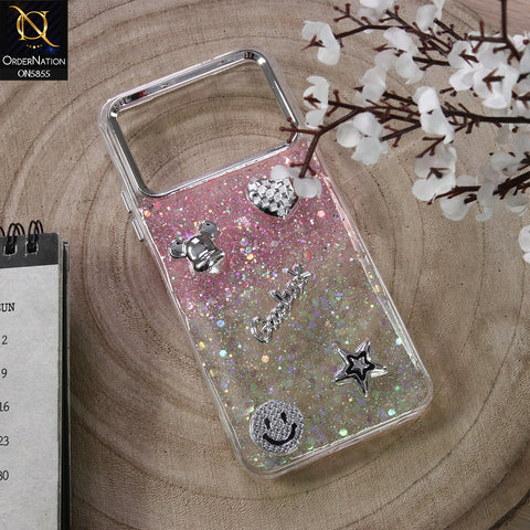 Tecno Spark 40 Cover - Design6 - New Cool 3D Goodluck Trendy Dual Sides Glitter Shiny Case (Glitter Doesn`t Move)