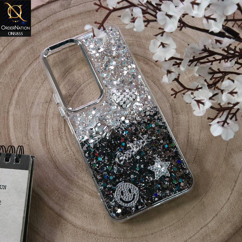 Vivo Y400 4G Cover - Design4 - New Cool 3D Goodluck Trendy Dual Sides Glitter Shiny Case (Glitter Doesn`t Move)