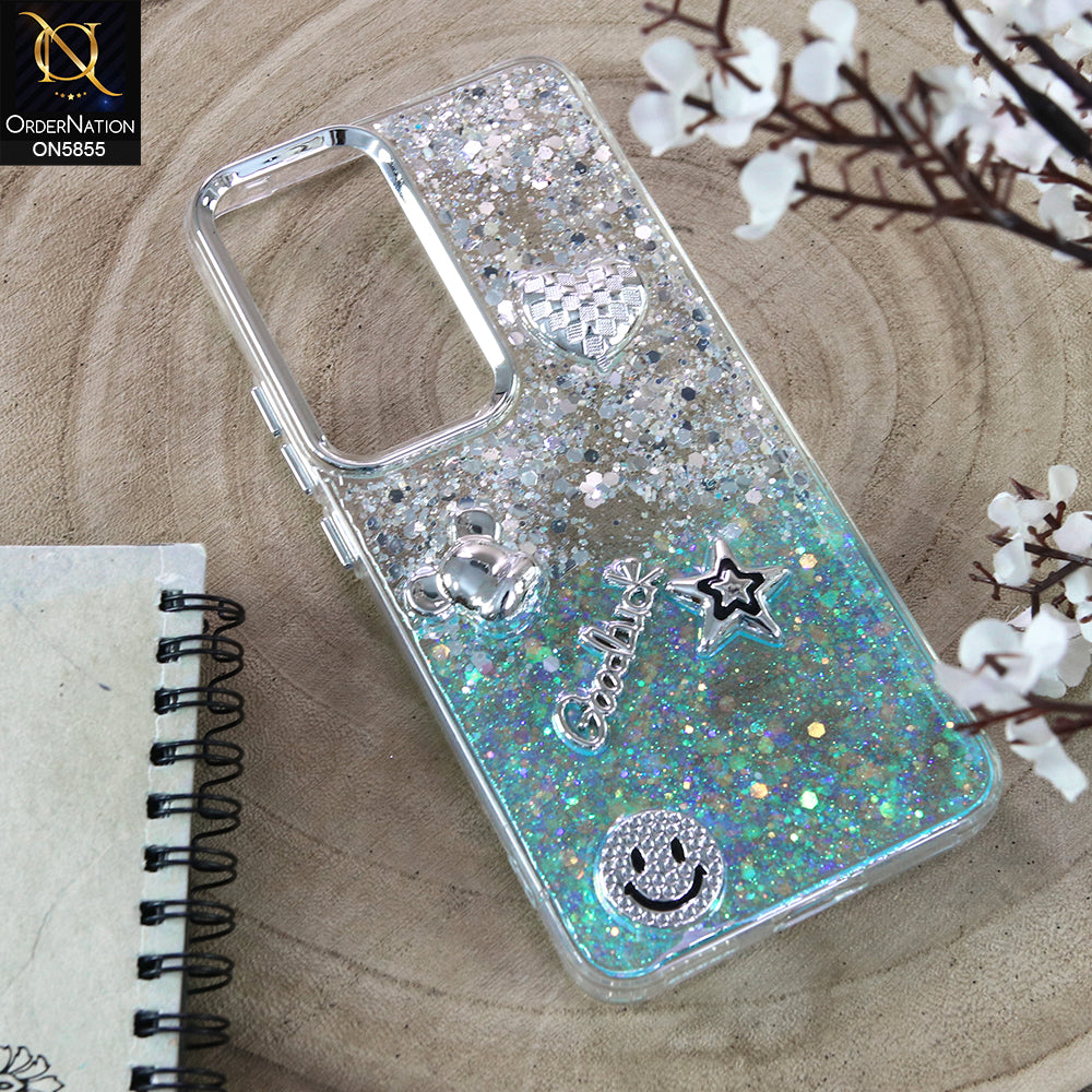 Vivo Y400 - Design 1 - New Cool 3D Goodluck Trendy Dual Sides Glitter Shiny Case (Glitter Doesn`t Move)