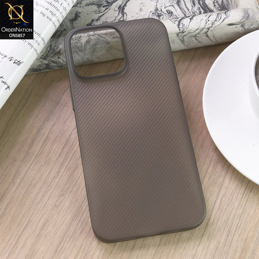 iPhone 16 Pro Max Cover - Black - New Colored Semi-Transparent Ultra Thin Paper Shell Case