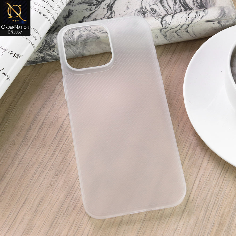 iPhone 16 Pro Max Cover - White - New Colored Semi-Transparent Ultra Thin Paper Shell Case
