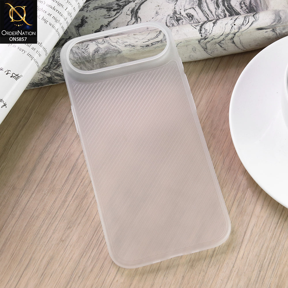 iPhone 17 Air Cover - White - New Colored Semi-Transparent Ultra Thin Paper Shell Case