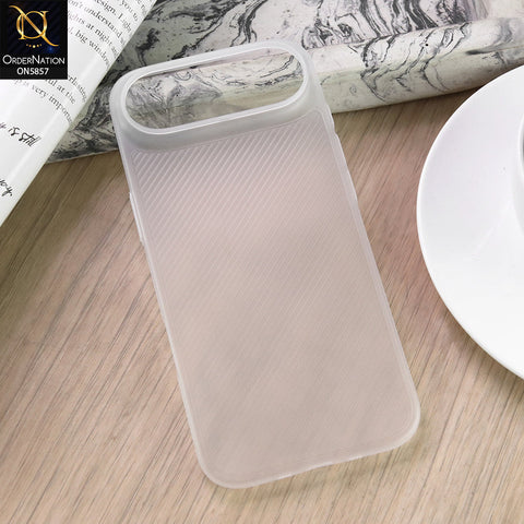 iPhone 17 Air Cover - White - New Colored Semi-Transparent Ultra Thin Paper Shell Case