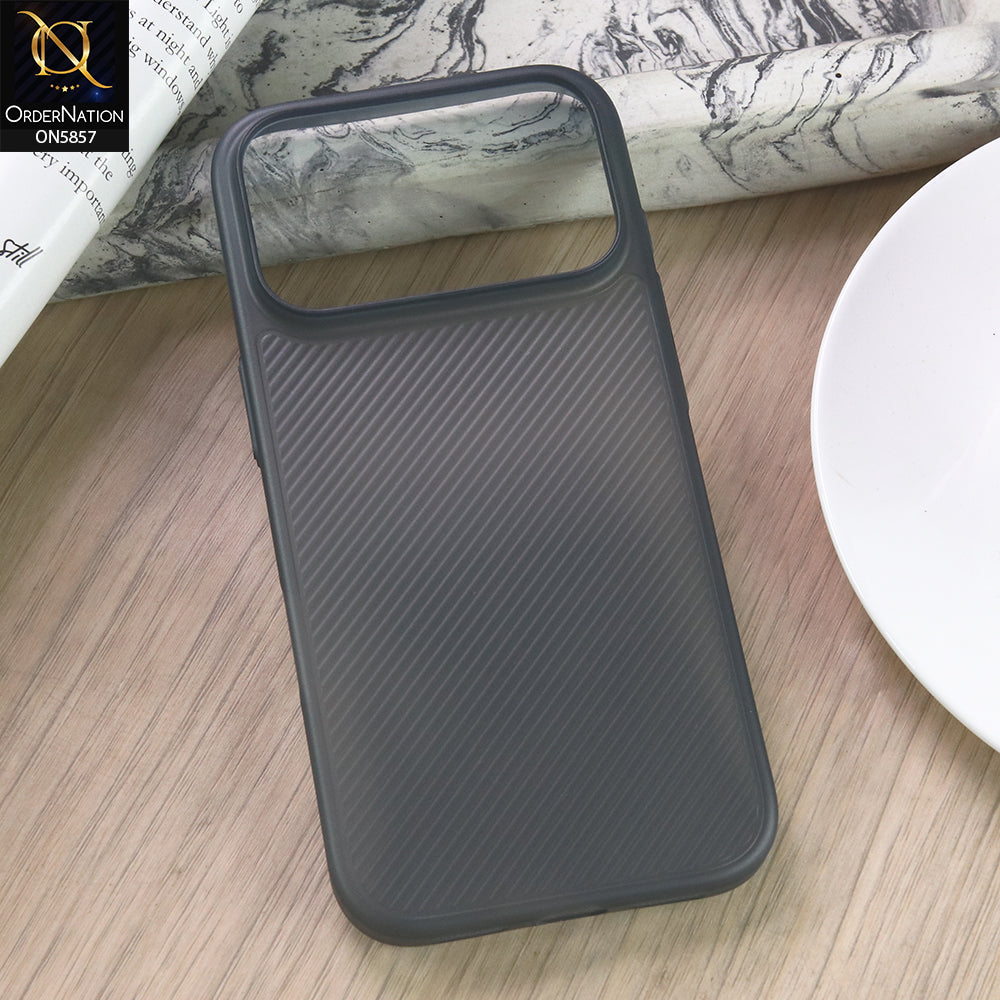 iPhone 17 Pro Cover - Black - New Colored Semi-Transparent Ultra Thin Paper Shell Case