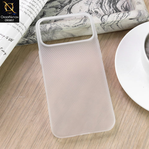 iPhone 17 Pro Max Cover - White - New Colored Semi-Transparent Ultra Thin Paper Shell Case