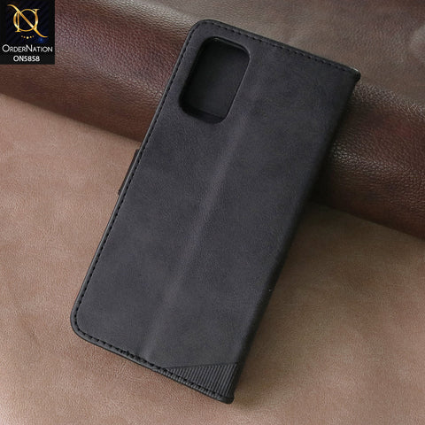 Samsung Galaxy A32 Cover - Black - Premium Leather Megantic Flip Book Covers With Card Holding Option