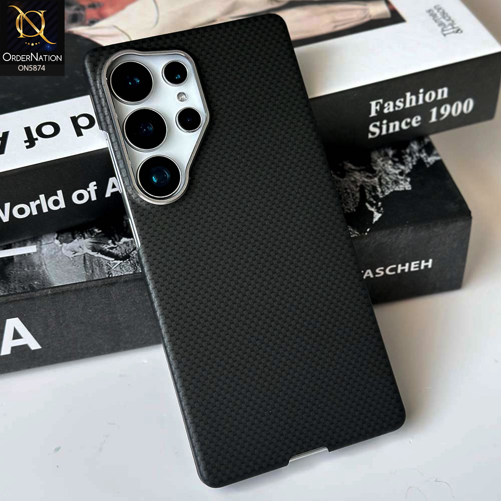 Samsung Galaxy S26 Ultra Cover - Black - New Premium Quality - X-LEVEL-MARS COLLECTION - Carbon Fiber Back MagSafe Case