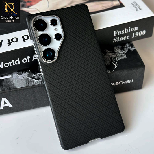 Samsung Galaxy S26 Ultra Cover - Black - New Premium Quality - X-LEVEL-MARS COLLECTION - Carbon Fiber Back MagSafe Case