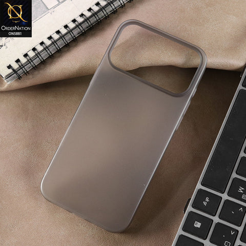 iPhone 17 Pro Max Cover - Black - New X-LEVEL-SoftSand-Clear Matte Finish Phone Case with Camera Protection