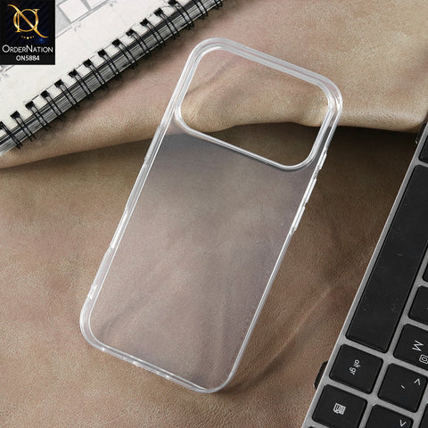 iPhone 17 Pro Max Cover - Transparent - New X-LEVEL-Bright Clear-Shockproof Silicone Transparent Clear Camera Protection Case