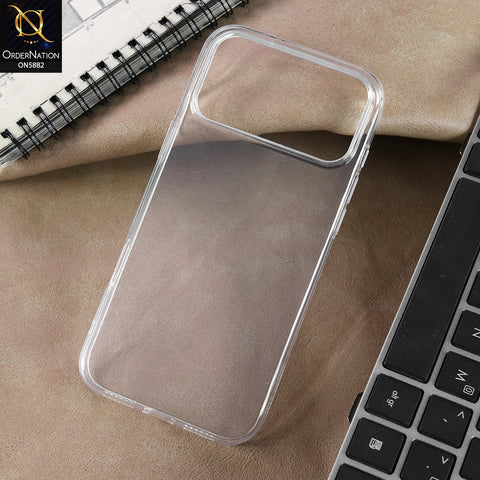iPhone 17 Pro Cover - Transparent - New X-LEVEL-Bright Clear-Shockproof Silicone Transparent Clear Camera Protection Case