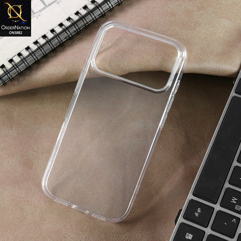 iPhone 17 Pro Max Cover - Transparent - New X-LEVEL-Shockproof Silicone Transparent Clear Camera Protection Case