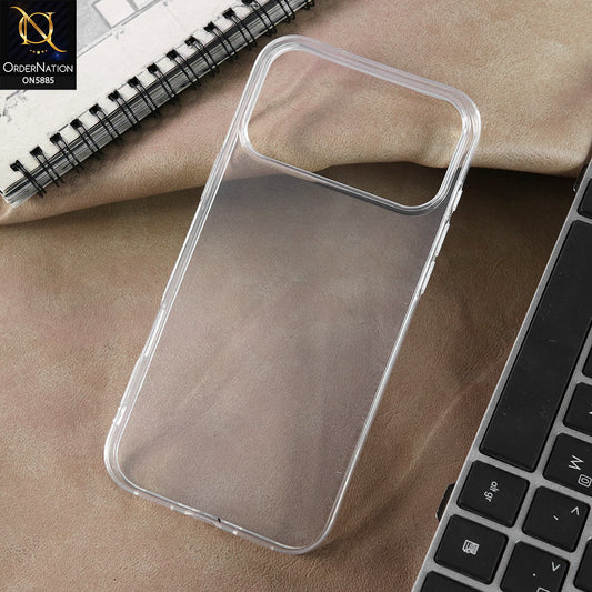 iPhone 17 Pro Cover - Transparent - New X-LEVEL-Shockproof Silicone Transparent Clear Camera Protection Case