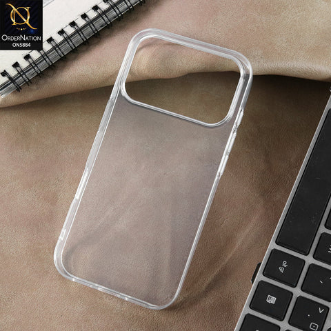 iPhone 17 Pro Cover - Transparent - New X-LEVEL-Shockproof Silicone Transparent Clear Camera Protection Case