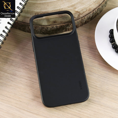 iPhone 17 Pro Max Cover - Black - X-Level-Guardian Series-Soft Silicone Slim Case Matte Finish