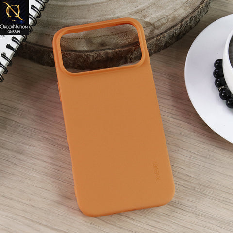 iPhone 17 Pro Max Cover - Orange - X-Level-Guardian Series-Soft Silicone Slim Case Matte Finish