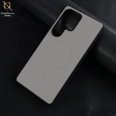 Samsung Galaxy S25 Ultra Cover - Gray - New X-Level-Magnet Duke Series-Magnetic MagSafe Compatible Matte Case