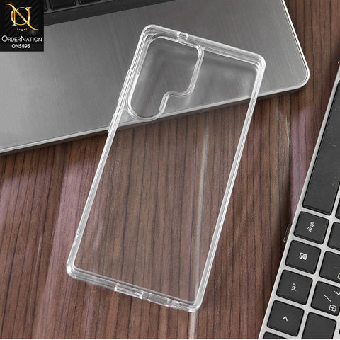 Samsung Galaxy S25 Ultra Cover - Transparent - New X-LEVEL-Space Collection-Shockproof Silicone Transparent Clear Camera Protection Case