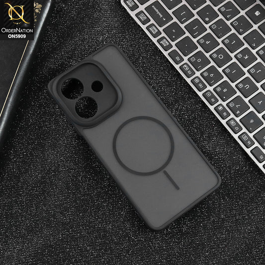 Oppo A3x 5G - Black - New Fine Premium Soft TPU Side Bordered Semi Transparent Case