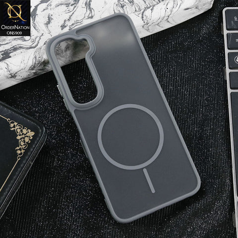 Infinix Hot 60 Cover - Gray - New Fine Premium Soft TPU Side Bordered Semi Transparent Case