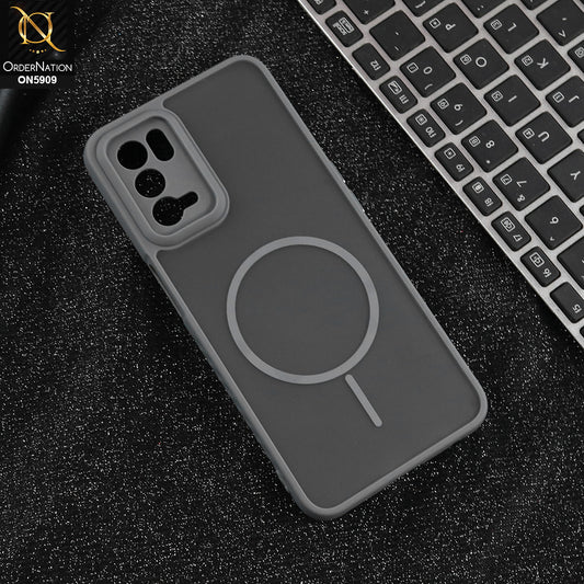 Oppo A54 4G - Gray - New Fine Premium Soft TPU Side Bordered Semi Transparent Case