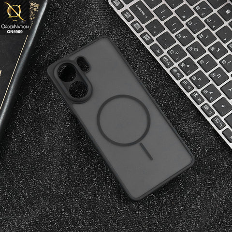 Oppo A5x 5G - Black - New Fine Premium Soft TPU Side Bordered Semi Transparent Case