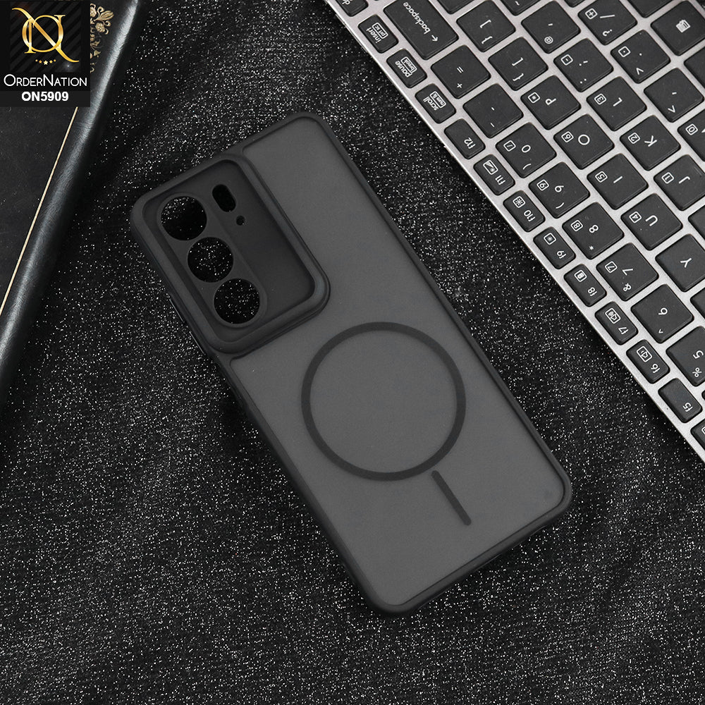 Realme C75- Black - New Fine Premium Soft TPU Side Bordered Semi Transparent Case