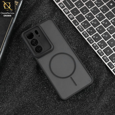 Realme C75- Black - New Fine Premium Soft TPU Side Bordered Semi Transparent Case