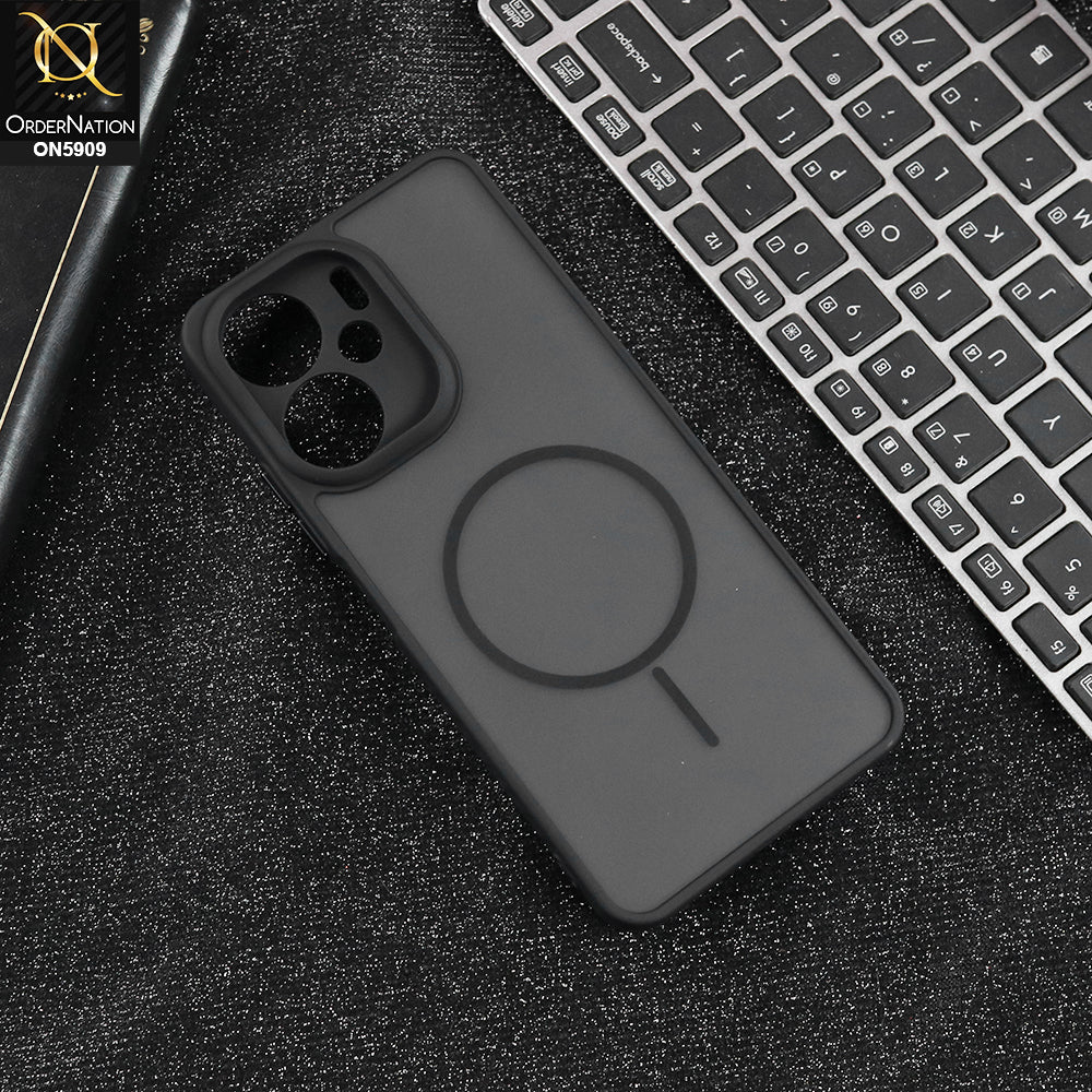 Xiaomi Redmi 13C - Gray - New Fine Premium Soft TPU Side Bordered Semi Transparent Case