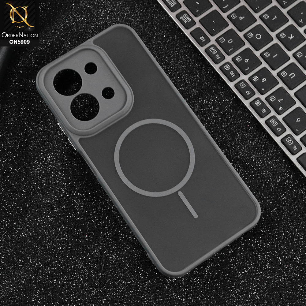 Xiaomi Poco C85 4G - Gray - New Fine Premium Soft TPU Side Bordered Semi Transparent Case