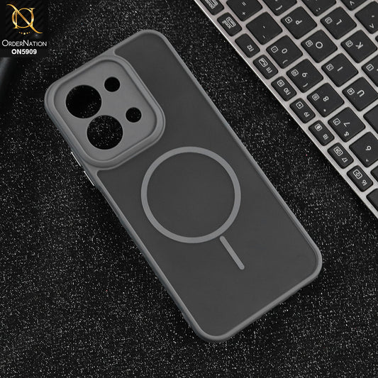 Xiaomi Poco C85 4G - Gray - New Fine Premium Soft TPU Side Bordered Semi Transparent Case