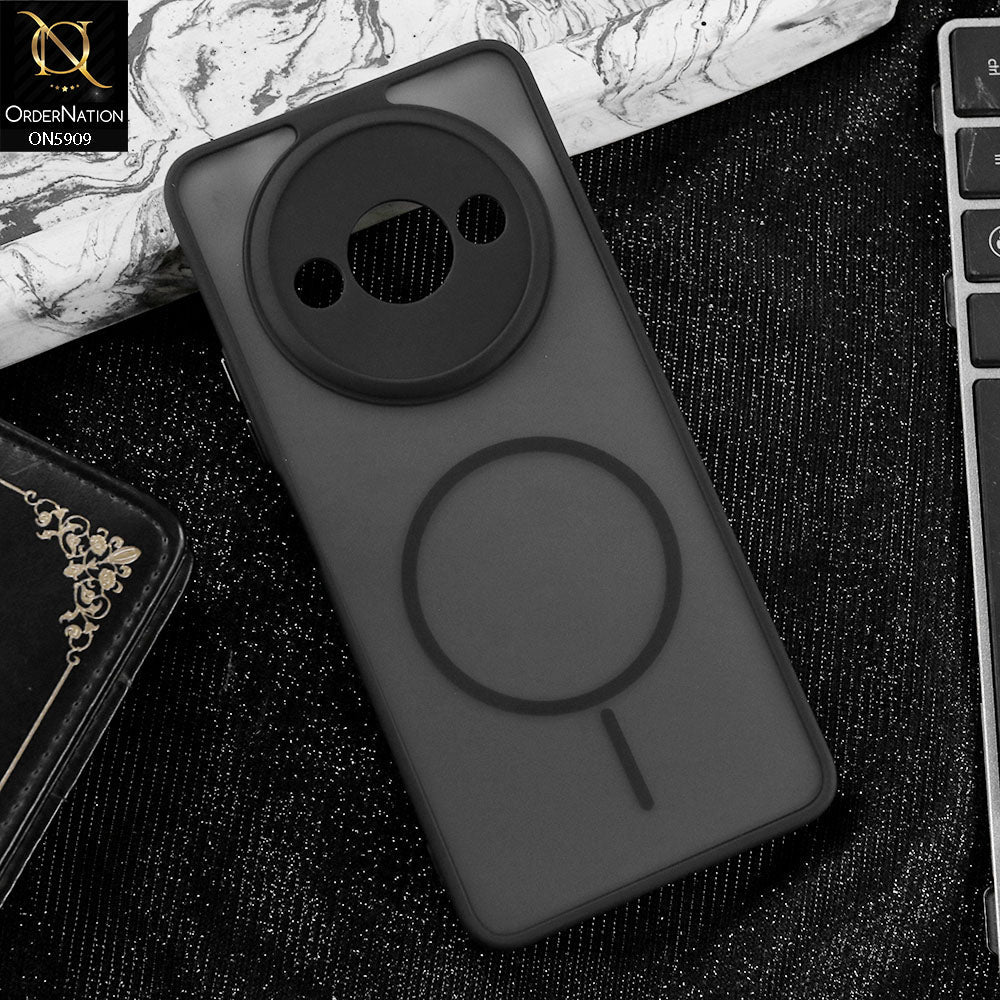 Xiaomi Redmi A3 Cover - Black - New Fine Premium Soft TPU Side Bordered Semi Transparent Case