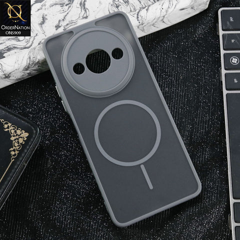 Xiaomi Redmi A3 Cover - Gray - New Fine Premium Soft TPU Side Bordered Semi Transparent Case