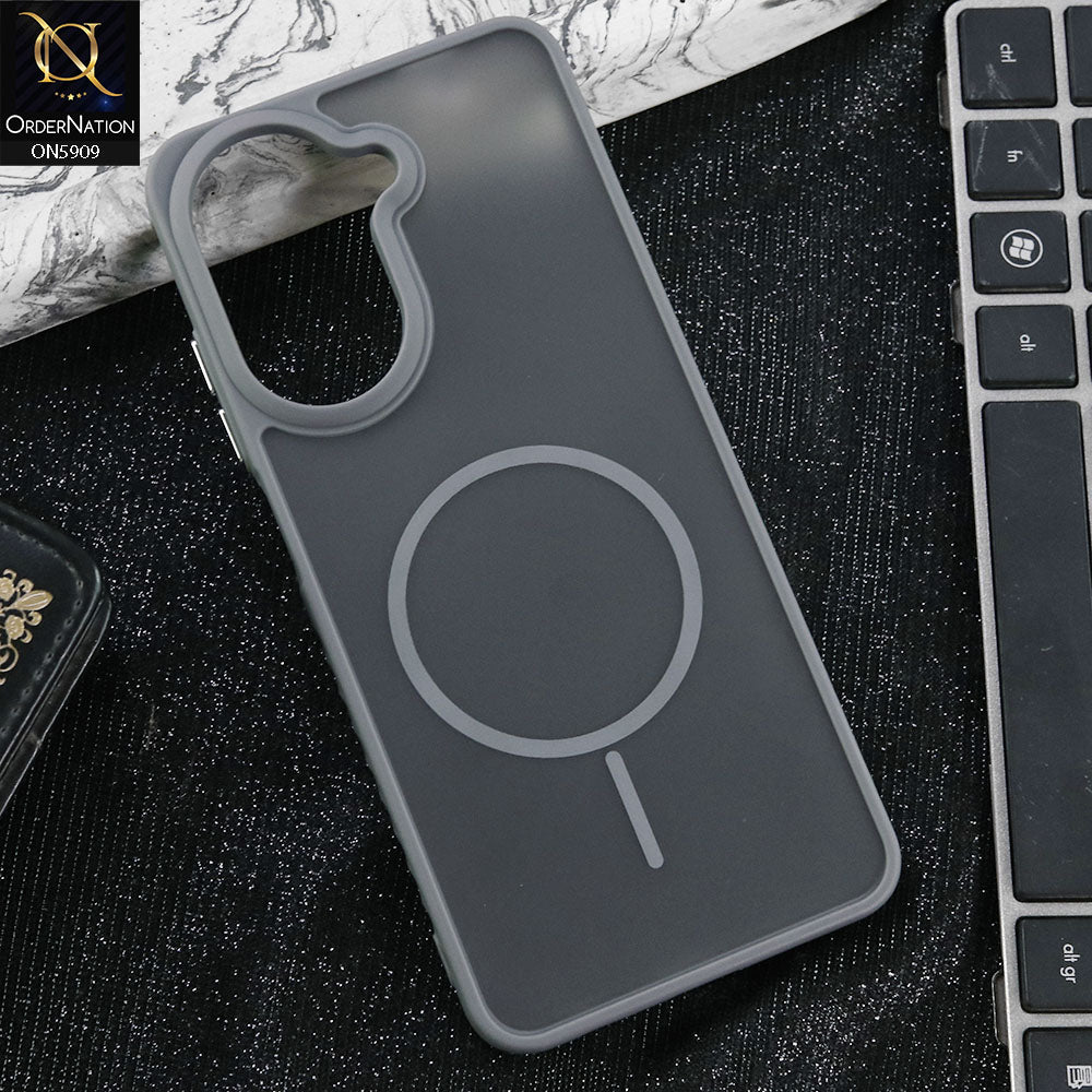 Xiaomi Redmi A5 4G Cover - Gray - New Fine Premium Soft TPU Side Bordered Semi Transparent Case