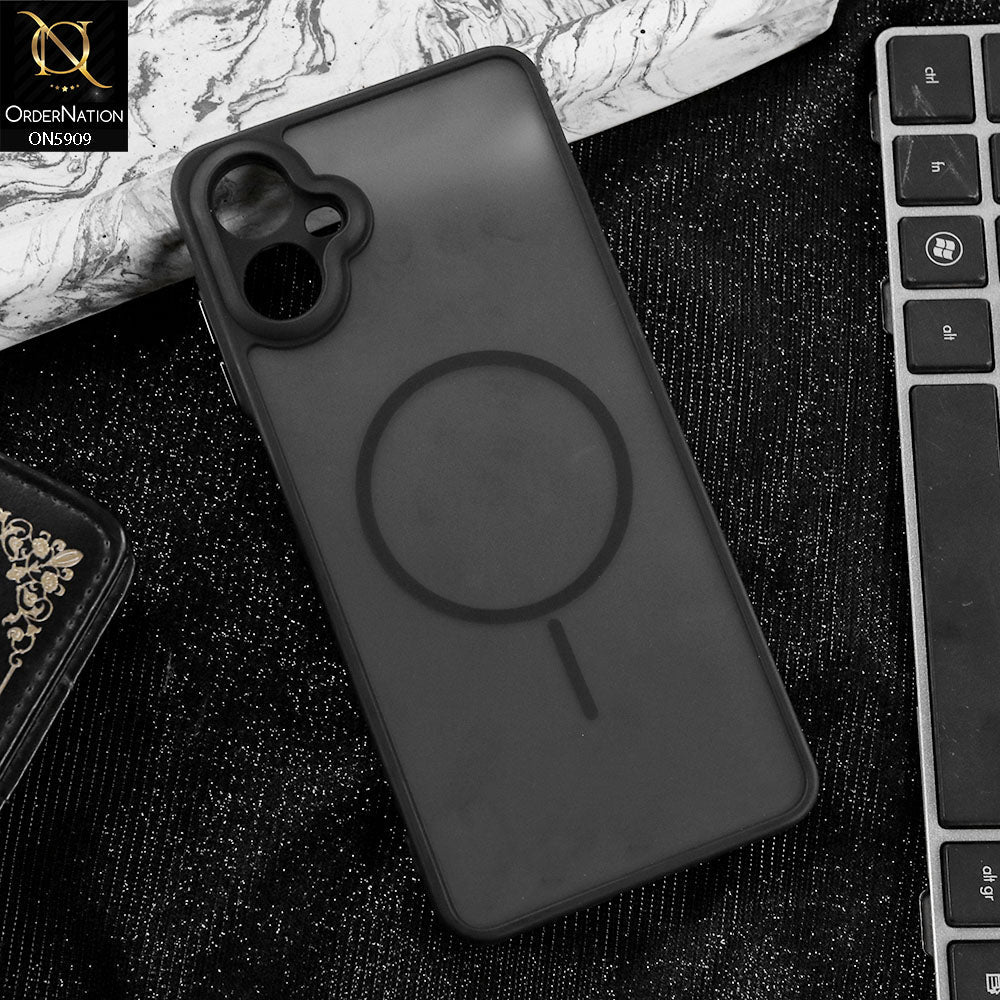 Samsung Galaxy F07 Cover - Black - New Fine Premium Soft TPU Side Bordered Semi Transparent Case
