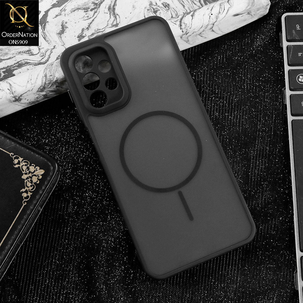 Samsung Galaxy A13 Cover - Black - New Fine Premium Soft TPU Side Bordered Semi Transparent Case