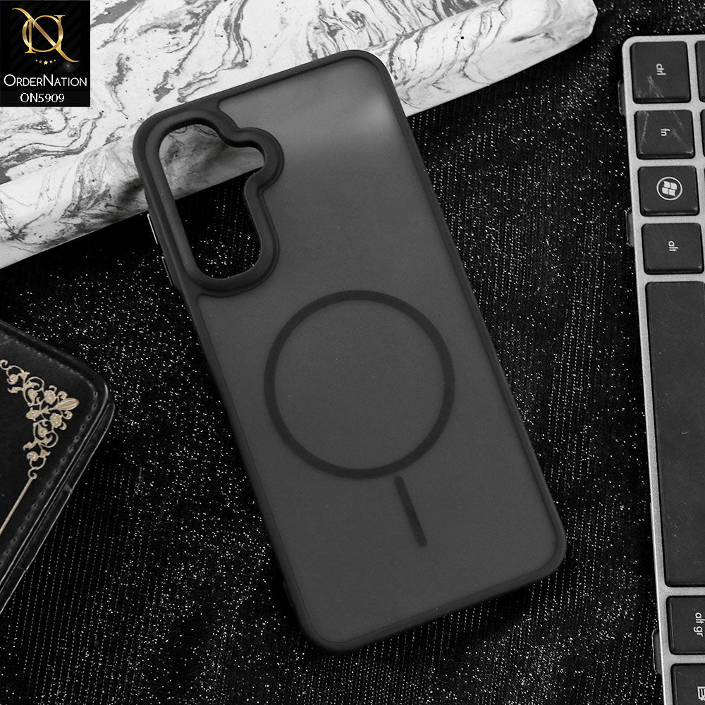 Samsung Galaxy A16 Cover - Black - New Fine Premium Soft TPU Side Bordered Semi Transparent Case