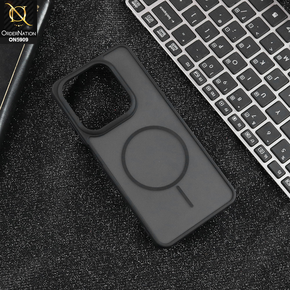 Infinix Smart 8 Pro - Black - New Fine Premium Soft TPU Side Bordered Semi Transparent Case